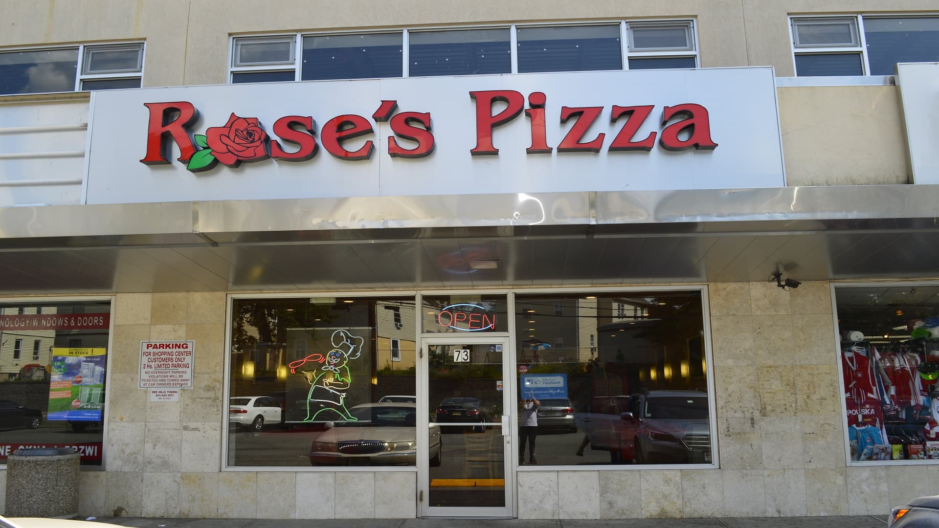 Rose's Pizza storefront in Garfield, NJ